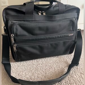 Tumi black briefcase/laptop bag